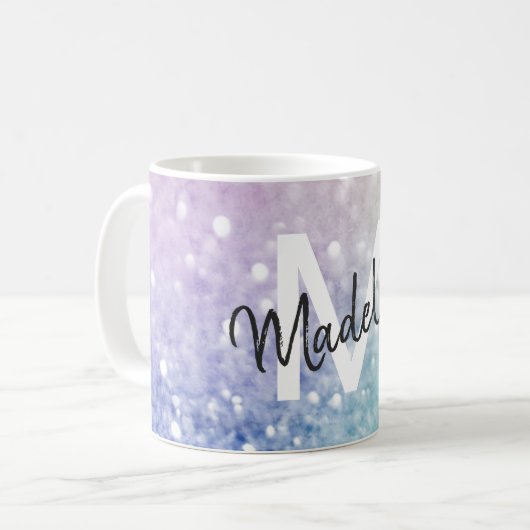 Mug Pastel Parties scintillant Bokeh ContexteGlam Eleg (Devant gauche)