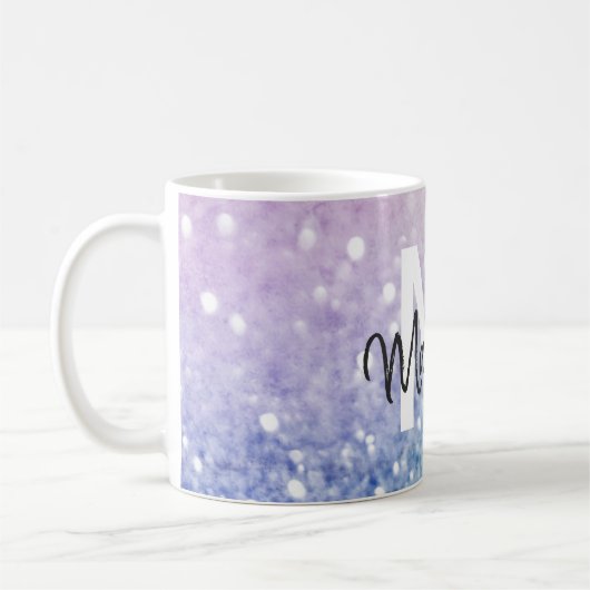 Mug Pastel Parties scintillant Bokeh ContexteGlam Eleg (Gauche)