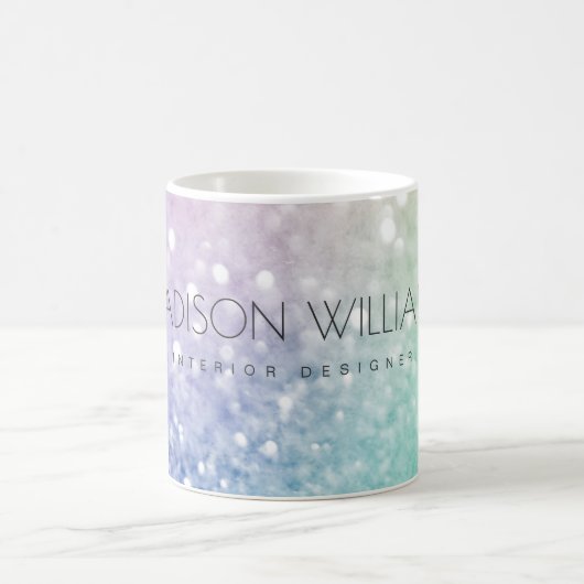 Mug Pastel Parties scintillant Bokeh ContexteGlam Eleg (Centre)
