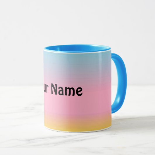 Mug Pastel personnalisé (Devant droit)