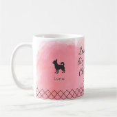 Mug Pastel Pink Chihuahua - Personalized Photo & Name (Gauche)