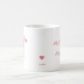 Mug Pastel Pink Chihuahua Valentine Mug, Custom Name (Centre)