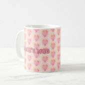 Mug Pastel Polka Dot Entouré Motif Coeur (Devant gauche)
