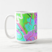 Mug Pastel Pop Art Abstrait (Gauche)