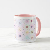 Mug Pastel Positive Affirmations Pattern (Devant droit)