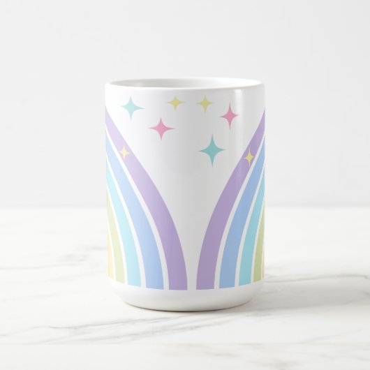 Mug Pastel Rainbow et Starlit Whimsy (Centre)