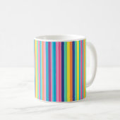 Mug Pastel Rainbow Stripes (Devant droit)
