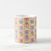 Mug Pastel Reading Retro Ghosts Motif (Centre)