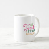 Mug Pastel Retro Enseigner les futurs leaders (Devant droit)