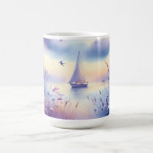 Mug Pastel Sailboat Coastal Dreamscape (Centre)