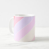 Mug Pastel Stripes Personnalisé (Devant gauche)