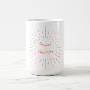 Mug Pastel Sun Ray La Prière Est Puissante Christian