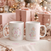 Mug Pastel Sweet Holiday Treats Monogram Crest