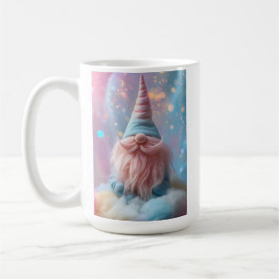 Mug Pastel Unicorn Gnome / Gonk avec barbe rose bouffa