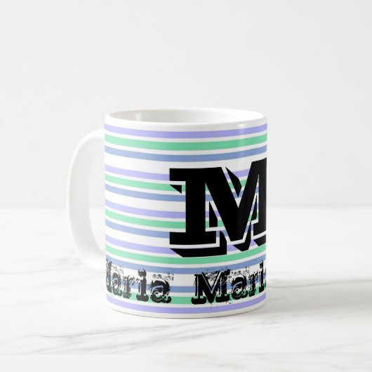 Mug Pastel Vert Violet (Devant gauche)