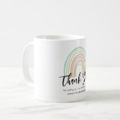 Mug Pastel watercolor rainbow teacher (Devant gauche)