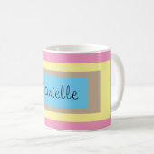 Mug Pastels multicolores personnalisés (Devant droit)