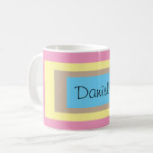 Mug Pastels multicolores personnalisés (Devant gauche)