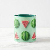 Mug Pastèque à l'aquarelle stylée tendance (Centre)