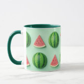 Mug Pastèque à l'aquarelle stylée tendance (Gauche)