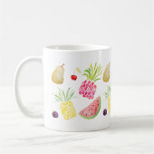 Mug pastèque d'ananas aux cerises de fruits d'aquarell (Gauche)