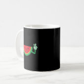 Mug Pastèque Dansante Amoureux de Fruit d'Été Drôle (Devant gauche)