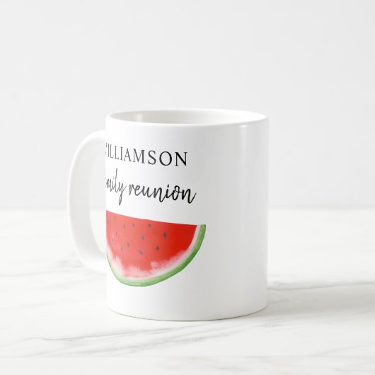 Mug Pastèque de Réunion familiale (Devant gauche)