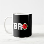 Mug Pastèque drôle de frère mignon vacances d'été frèr (Gauche)
