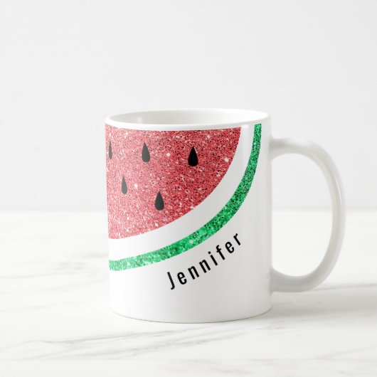 Mug pastèque fausse parties scintillant (Droite)