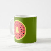 Mug Pastèque Monogramme Rose (Devant gauche)