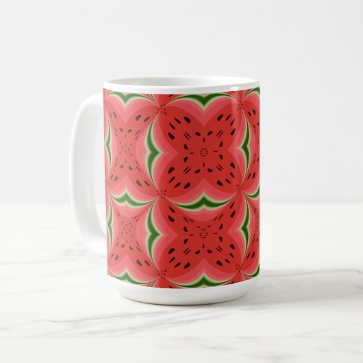 Mug Pastèque Ripe Juicy Délicieux Avec Conception De G (Devant gauche)