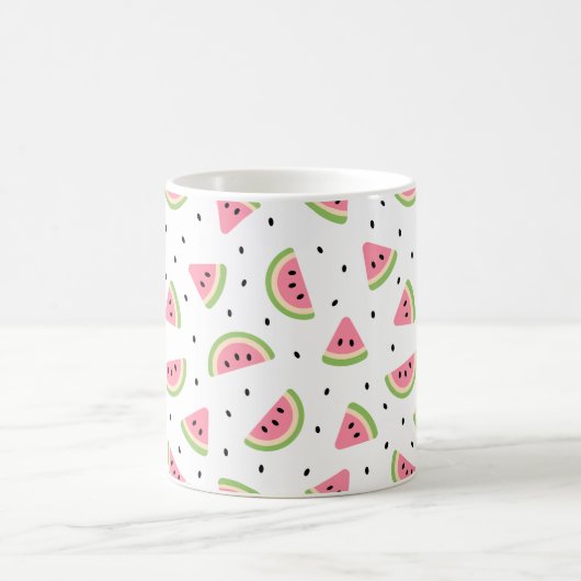 Mug Pastèque rose, Graines de pastèque, Motif d'été (Centre)