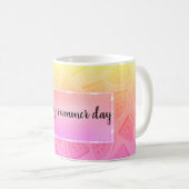 Mug Pastèque rose moderne, été (Devant droit)