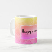 Mug Pastèque rose moderne, été (Devant gauche)