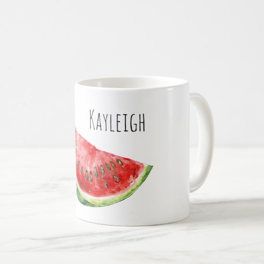 Mug Pastèque rouge vert (Devant droit)