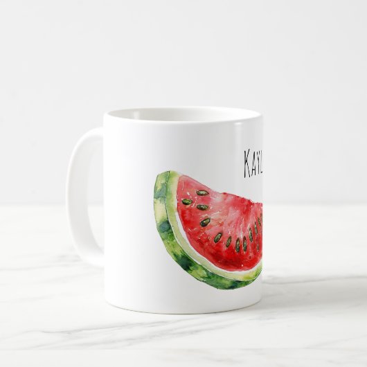 Mug Pastèque rouge vert (Devant gauche)