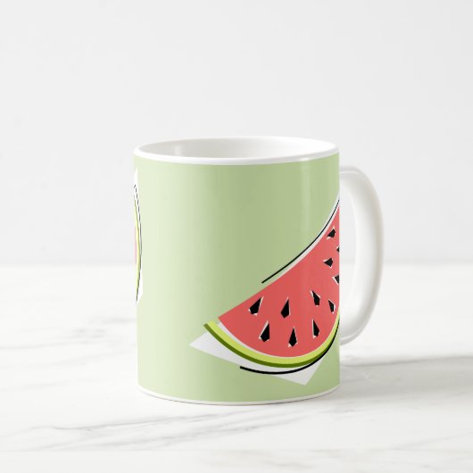 Mug Pastèque tranche verte 2 (Devant droit)