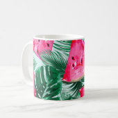 Mug Pastèques, palmiers feuilles : pattes tropicales s (Devant gauche)