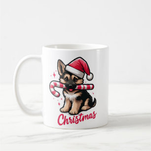 Mug Pasteur allemand de Noël avec chapeau de Père Noël