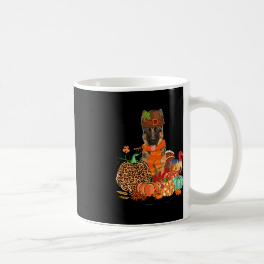 Mug Pasteur Allemand De Thanksgiving Avec La Poussette (Droite)