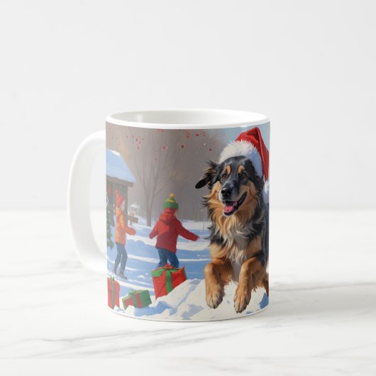 Mug Pasteur anatolien Noël Festif Neige (Devant gauche)