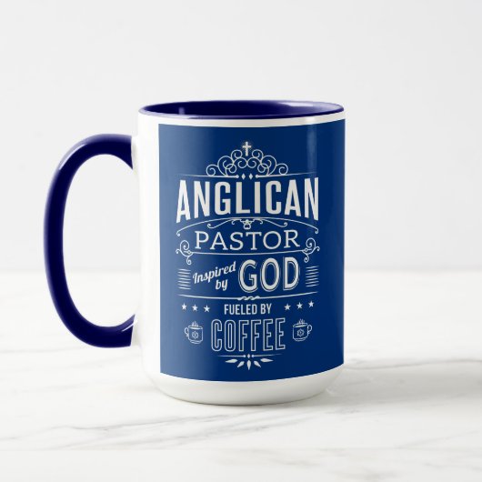 Mug Pasteur anglican, inspiré de Dieu et du Café (Gauche)