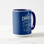 Mug Pasteur chrétien, inspiré de Dieu et du café (Devant droit)
