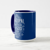 Mug Pasteur épiscopal, inspiré de Dieu et du café (Devant gauche)