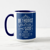 Mug Pasteur méthodiste, inspiré de Dieu et du café (Gauche)
