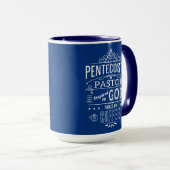 Mug Pasteur pentecôtiste, inspiré de Dieu et du Café (Devant droit)
