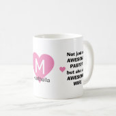 MUG PASTEUR PERSONNALISÉ ABSURDE FEMME (Devant droit)