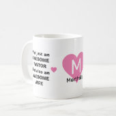 MUG PASTEUR PERSONNALISÉ ABSURDE FEMME (Devant gauche)