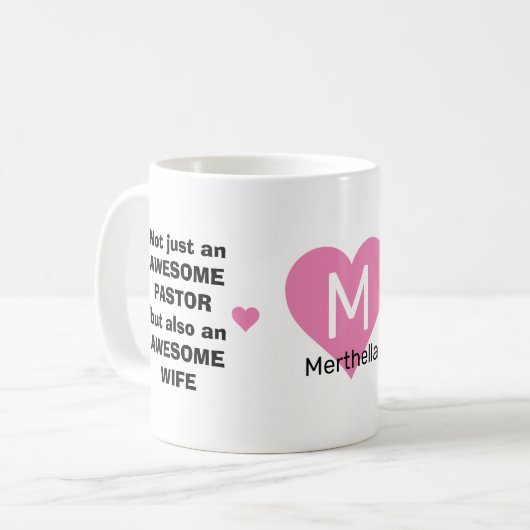 MUG PASTEUR PERSONNALISÉ ABSURDE FEMME (Devant gauche)