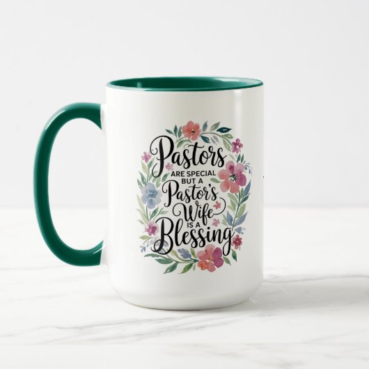 Mug ✝️ Pasteurs Femme Appréciation Cadeau Bénédiction  (Gauche)